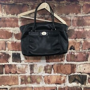 kate spade new york Women's Black Leather Zip Top